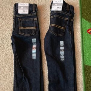 Carter’s boys NWT toddler kids jeans 2 set 3T pant